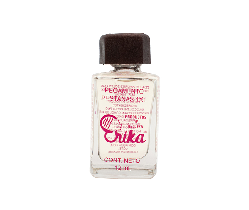 Frasco de pegamento cristal 12 ml.chico para pestañas