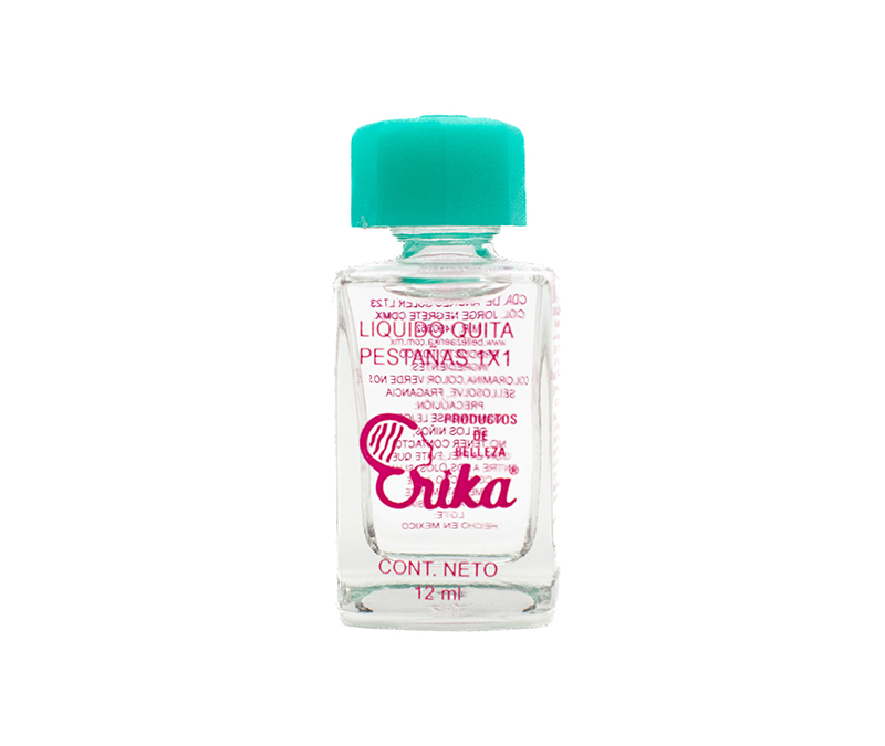 Frasco de quita pestañas 12 ml. chico